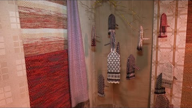 Līvānu stikla un amatniecības centrā skatāma Maijas Kulakovas tekstildarbu izstāde